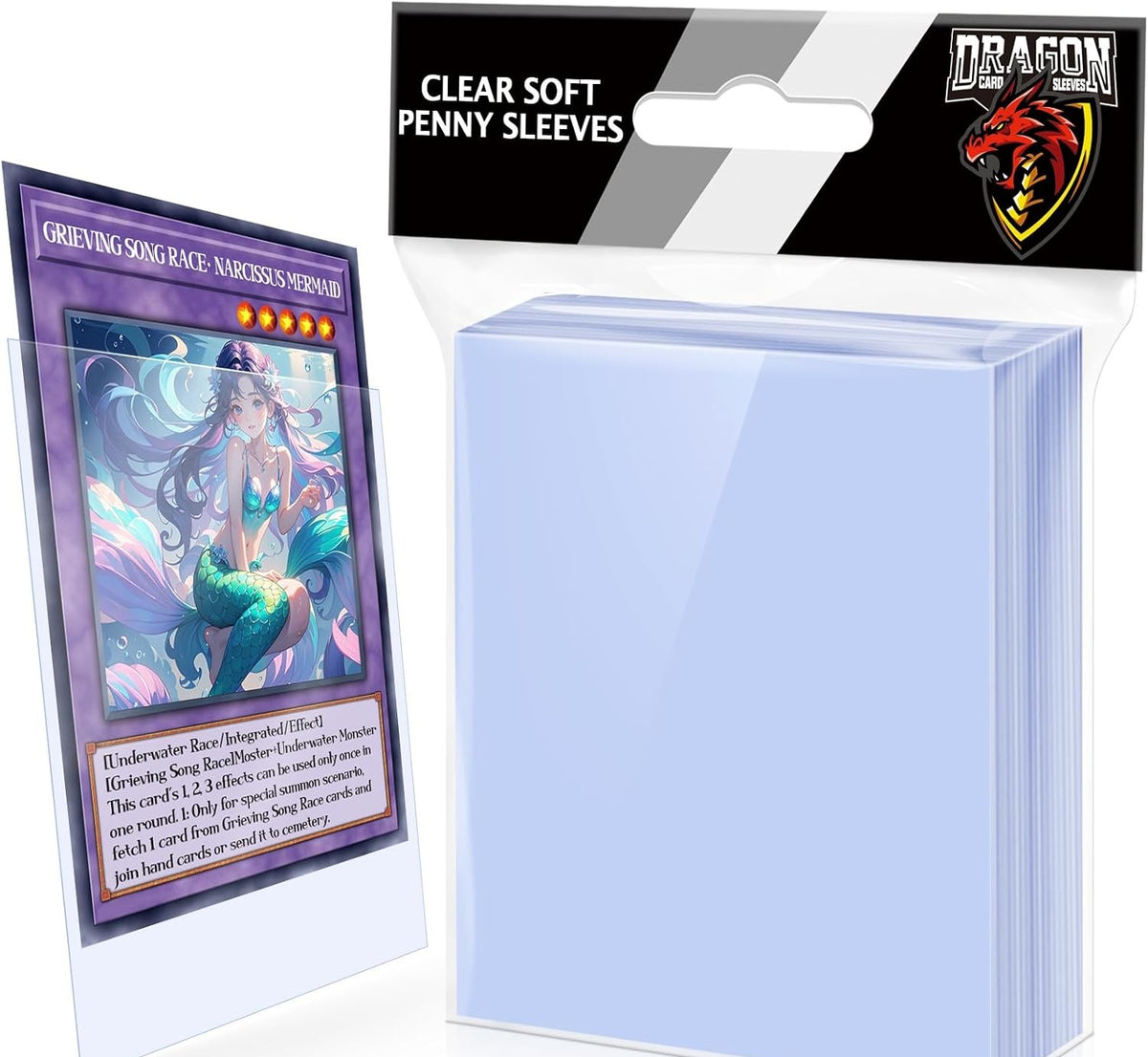 100x Generic Soft Plastic Card Sleeves