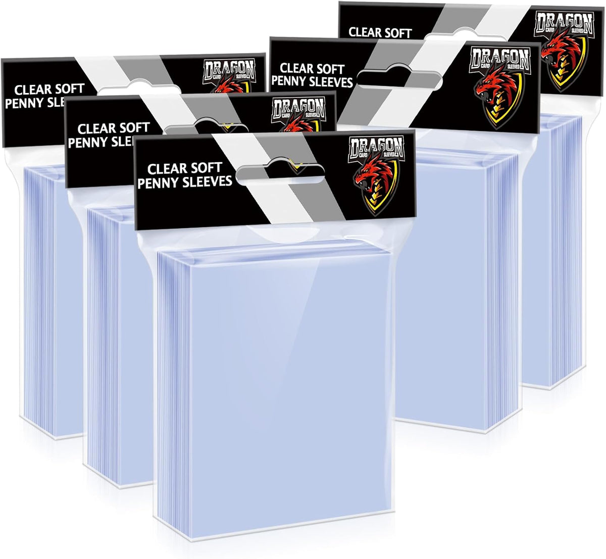 500x Generic Soft Plastic Card Sleeves